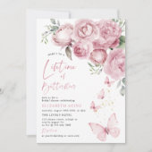 Levensduur van vlinders Roze Bloemen Vrijgezellenf Kaart (Voorkant)