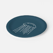 Levensduur van zeezoogdieren in het water zee papieren bordje (Gekanteld)