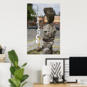 Levensduur vereist evenwicht poster (Thuiskantoor)