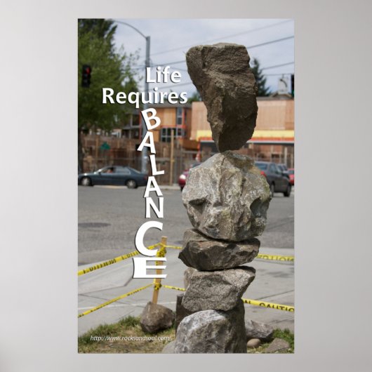 Levensduur vereist evenwicht poster (Voorkant)