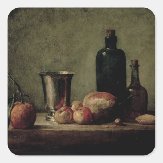 Levensduur Vierkante Sticker (Voorkant)