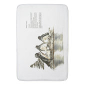 Levensechte Eye Catching Bedreigd Marine Life Badmat (Voorkant Verticaal)