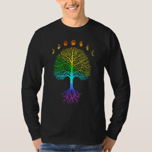 Levensfase van de -longog van de maan t-shirt