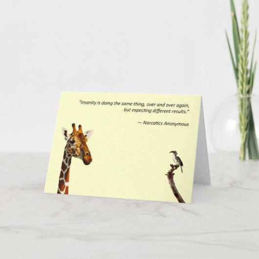 Levensgedachten van Narcotics Anonymous Kaart (Voorkant)