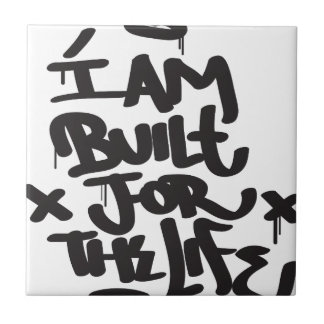 levensgraffiti tegeltje