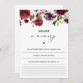 Levensherfst Deel een Kaart van het geheugen (Voorkant / Achterkant)