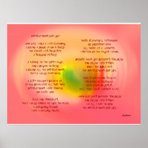 LEVENSINSTRUCTIES POSTER