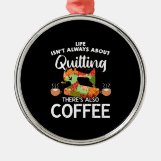 Levenslang altijd over kantelen en koffie metalen ornament