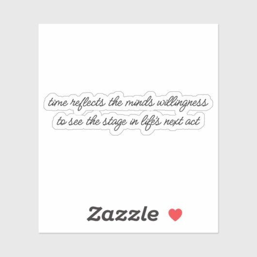 Levenslang op maat gesneden vinylsticker sticker (Vel)