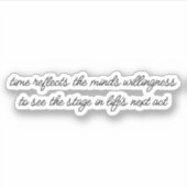 Levenslang op maat gesneden vinylsticker sticker (Voorkant)