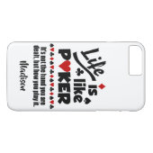 Levenslang zoals Poker aangepaste telefoonnummers Case-Mate iPhone Case (Achterkant (Horizontaal))