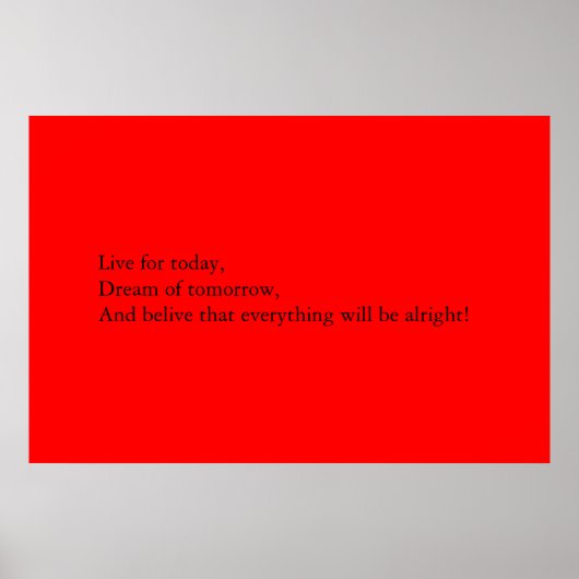 Levenslange offerte poster (Voorkant)