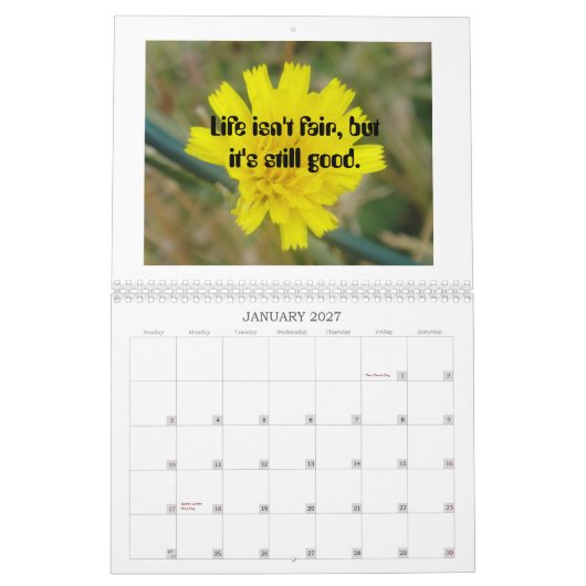 Levenslange offertes agenda kalender (Jan 2027)