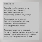 Levensles Poster (Voorkant)