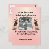 Levenslessen #1 briefkaart (Voorkant / Achterkant)