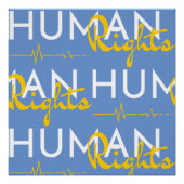 Levenslijn van de mensenrechten perfect poster (Voorkant)