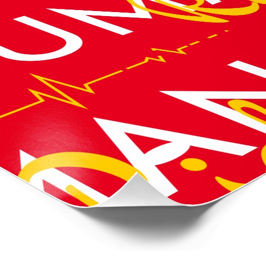 Levenslijn van de mensenrechten perfect poster (Hoek)