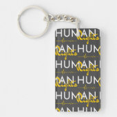 Levenslijn van de mensenrechten sleutelhanger (Voorkant)