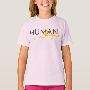 Levenslijn van de mensenrechten t-shirt
