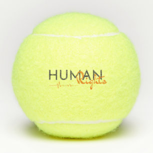 Levenslijn van de mensenrechten tennisballen