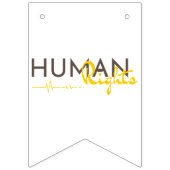 Levenslijn van de mensenrechten vlaggetjes (Derde vlag)