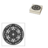 Levensloop / Blume des lebens - Button I Rubberstempel (Gestempeld)