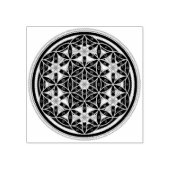 Levensloop / Blume des lebens - Button I Rubberstempel (Afrduk)