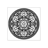 Levensloop / Blume des lebens - Button II Rubberstempel (Afrduk)