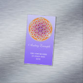 Levensloop / Blume des lebens - Button IV Magnetisch Visitekaartje (Voorbeeld)