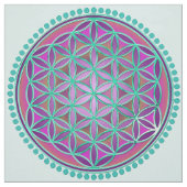 Levensloop / Blume des lebens - Button VI Stof (Swatch)