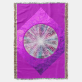 Levensloop / Blume des lebens - Button VII Deken (Voorkant Verticaal)