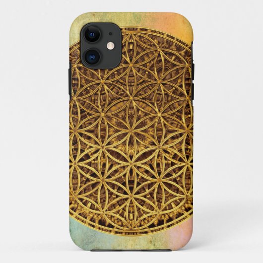 Levensloop / Blume des lebens - medaille goud Case-Mate iPhone Case (Achterkant)
