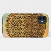 Levensloop / Blume des lebens - medaille goud Case-Mate iPhone Case (Achterkant (horizontaal))