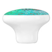 Levensloop / Blume des lebens - Ornament IV Keramische Knop (Zijkant)