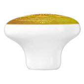 Levensloop / Blume des lebens - Ornament VII Keramische Knop (Zijkant)