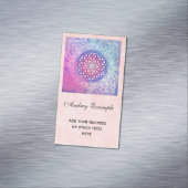 Levensloop / Blume des lebens - sierbloem v Visitekaartje Magneet (Voorbeeld)