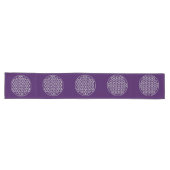 Levensloop / Blume des lebens - wit stempel Lange Tafelloper (Horizontaal)