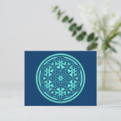 Levensloop - Button stijl 01 Briefkaart (Staand voorkant)