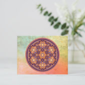 Levensloop - Button stijl 02 Briefkaart (Staand voorkant)