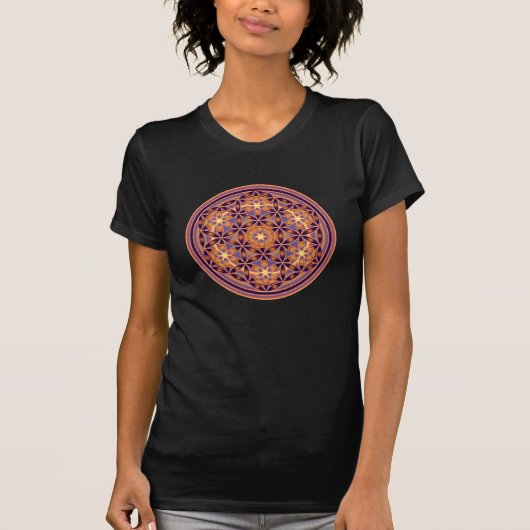 Levensloop - Button stijl 02 T-shirt (Voorkant)