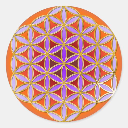 Levensloop - Button stijl 04 Ronde Sticker (Voorkant)