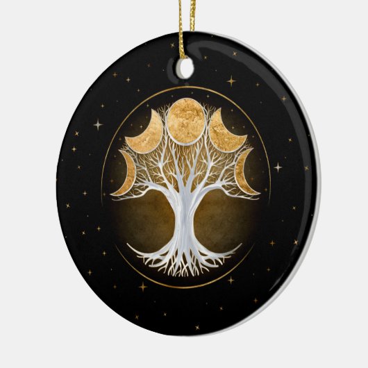 Levensloop en manen keramisch ornament (Links)