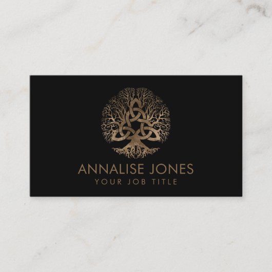 Levensloop met Triquetra Visitekaartje (Voorkant)