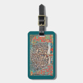 Levensloop met vogels bagagelabel (Voorkant verticaal)