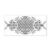 Levensloop -  ornamenten 1 	rubberstempel (Afrduk)