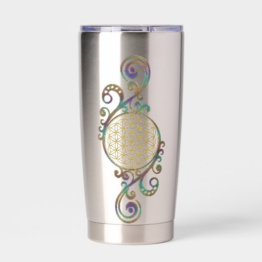 Levensloop - Ornamenten voor spiraalvormers 1 Geïsoleerde Drinkbeker (Voorkant)