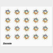 Levensloop Ronde Sticker (Vel)