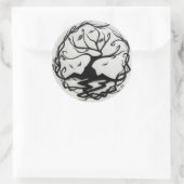 Levensloop Ronde Sticker (Tas)