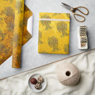 Levensloop - Spiralen bladeren vruchten 1 Cadeaupapier