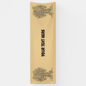 Levensloop - Spiralen bladeren vruchten 1 Spandoek (Verticaal)